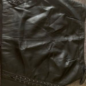 Fashion Nova leather skirt